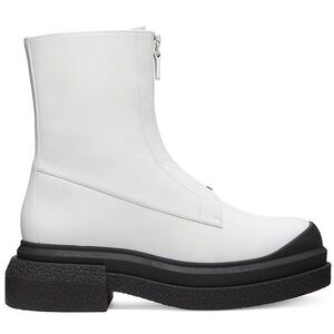 🆕Stuart Weitzman LEATHER CHARLI ZIP SPORTLIFT BOOTIE SZ 40.5